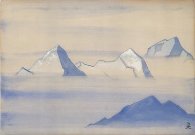 Himalaja, albuminlehti, 1934 tekijältä Nicholas Roerich