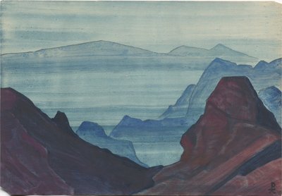 Himalaja, albuminlehti, 1934 tekijältä Nicholas Roerich