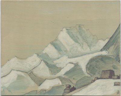 Himalaja pilvien takana, luonnos, 1933 tekijältä Nicholas Roerich