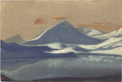 Lahaul (Lahul) par Roerich, Nicholas (1874-1947). Tempera kartongille, koko: 30,5x45,7 tekijältä Nicholas Roerich