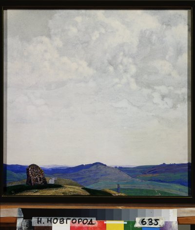 Oikea tapa. Svjatoslav Nikolajevitš Roerichin (1904-1993) työ, tempera pahville tekijältä Nicholas Roerich