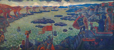 Valmiina kampanjaan Varangianmeri, 1910 tekijältä Nikolai Konstantinowitsch Roerich