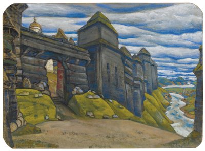 Lavastus A. Borodinin Prinssi Igor -oopperaan tekijältä Nikolai Konstantinowitsch Roerich