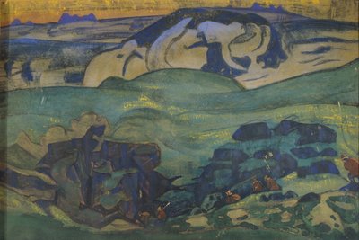 Tchud-heimo meni maan alle, 1913 tekijältä Nikolai Konstantinowitsch Roerich