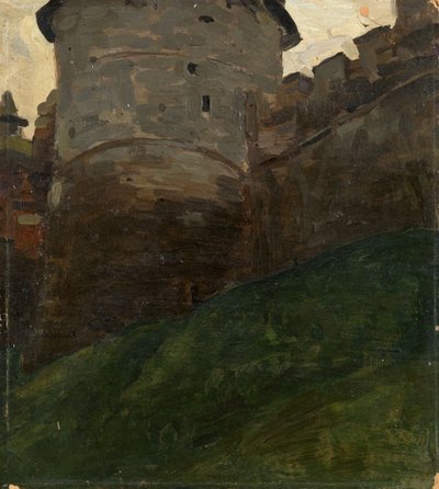 Novgorodin Kremlin torni, n. 1903 tekijältä Nikolai Konstantinowitsch Roerich