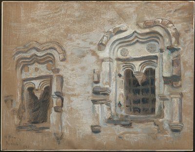 1600-luvun talon ikkunat, Pihkova, "Tutkimuksia matkalta läpi vanhojen venäläisten kaupunkien", 1903 tekijältä Nicholas Roerich