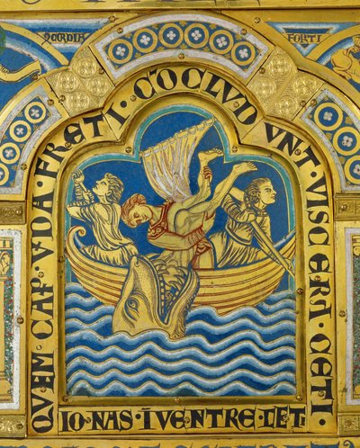 Joonas ja valas, Verdunin alttarilta ... tekijältä Nicholas of Verdun