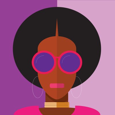 Afro Girl, 2020 (digitaalinen) tekijältä Nick Diggory