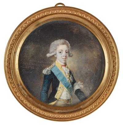 Kustaa IV Adolfin muotokuva Ruotsista, 1792 tekijältä Niclas Lafrensen