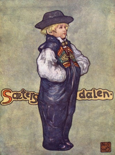 Norja: Saetersdalenin poika (väri litho) tekijältä Nico Jungman