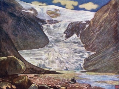 Norja: Kjendalsbrae (väri litho) tekijältä Nico Jungman