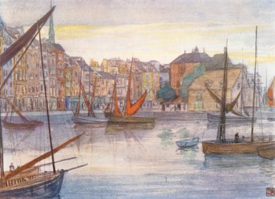 Quai Sainte Catherine, Honfleur (värilitro) tekijältä Nico Jungmann