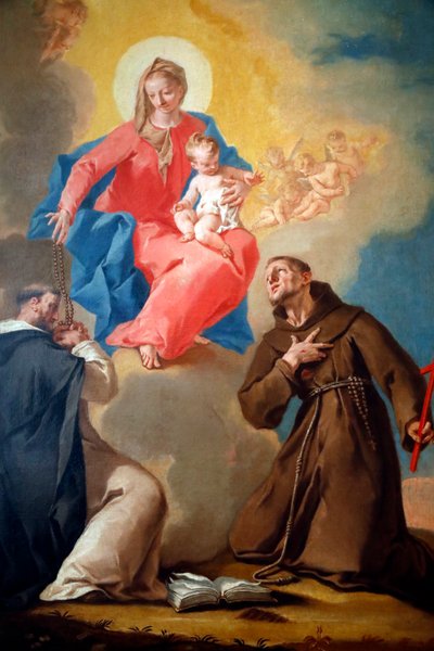 Kansallisgalleria. Rukousnainen pyhän Dominikuksen ja Franciscus d