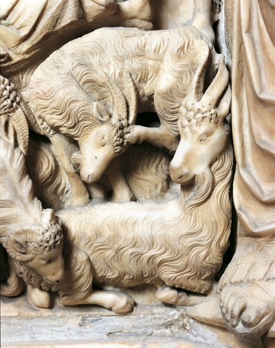 Italia, Toscana, Sienan katedraali, saarnatuoli ja syntymäpaikka Nicola Pisano tekijältä Nicola Pisano