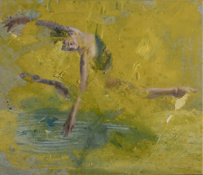 Ballerina merellä, 2021 (öljy kankaalle) tekijältä Nicola Pucci