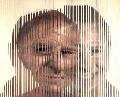 Face Fusion III, 2007 (öljy kankaalle leikattu ja levytetty kartongille). tekijältä Nicola Pucci