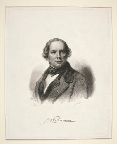 Portrait of J.W. Pieneman tekijältä Nicolaas Pieneman