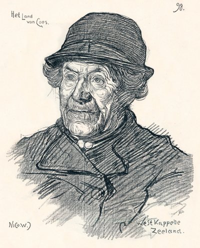 Luonnos Nico Jungmann, c1900 tekijältä Nicolaas Wilhelm Jungmann