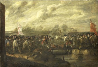 Jalkaväkijoukko kahdeksankymmenen vuoden sodassa tekijältä Nicolaas van Eyck (II) (attributed to)