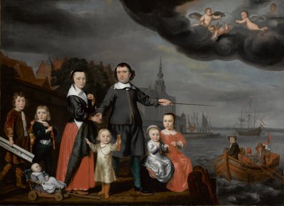 Kapteeni Job Jansse Cuijter ja hänen perheensä, 1659 tekijältä Nicolaes Maes