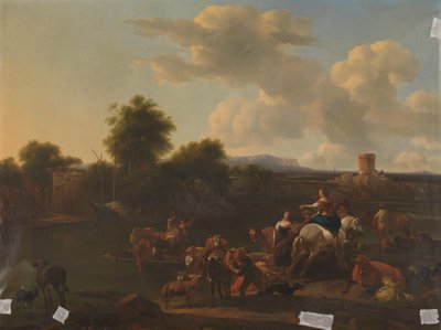 Nautalautta tekijältä Nicolaes Pietersz Berchem (copy after)