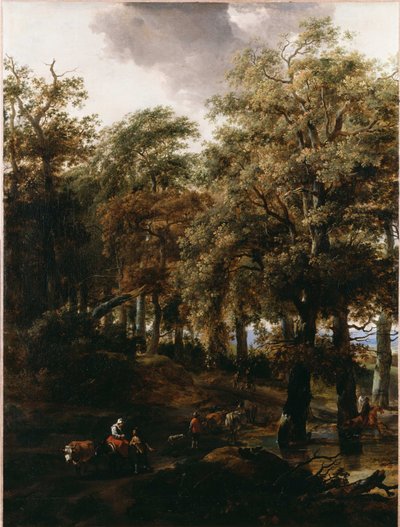 Tie metsän läpi tekijältä Nicolaes Pietersz. Berchem