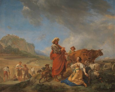 Ruth ja Boas tekijältä Nicolaes Pietersz Berchem