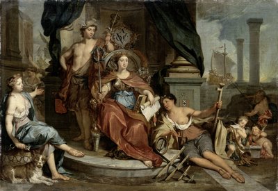 Hollannin Itä-Intian yhtiön apoteoosi tekijältä Nicolaes Verkolje