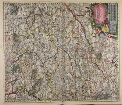 Ducatus Wurtenbergensis cum adjacentibus quibusdam Sueviae regionibus accuratissime in hanc tabulam redactus. tekijältä Nicolaes Visscher
