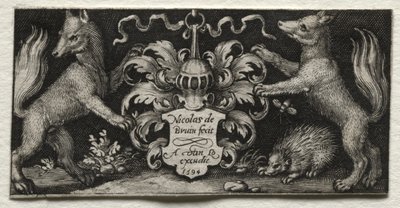 Vaakuna, 1594. tekijältä Nicolaes de Bruyn