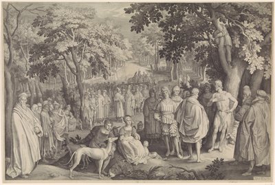 Johannes Kastajan saarna tekijältä Nicolaes de Bruyn