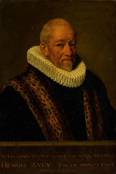 Henricus van Zijlin (1545-1627) muotokuva tekijältä Nicolaes van Borculo
