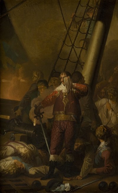 Christian IV lippulaivallaan "The Trinity" tekijältä Nicolai Abildgaard