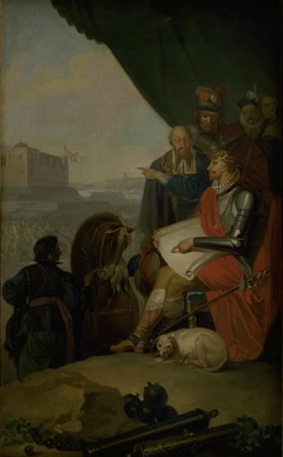 Frederik II rakentaa Kronborgin linnaa Elsinoreen tekijältä Nicolai Abildgaard
