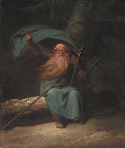 Ossian laulaa joutsenlauluaan tekijältä Nicolai Abildgaard