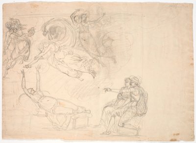 Kohtaus Shakespearen Henry VIII:sta (4. näytös, kohtaus 2) tekijältä Nicolai Abildgaard
