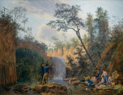Ranskalainen kasvitieteellinen tutkimusmatka Amerikkaan, öljy kankaalle, kirjoittanut Nicolas-Didier Boguet (1755-1839) tekijältä Nicolas Didier Boguet