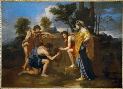 Arkadian paimenet ... tekijältä Nicolas (attr.to) Poussin