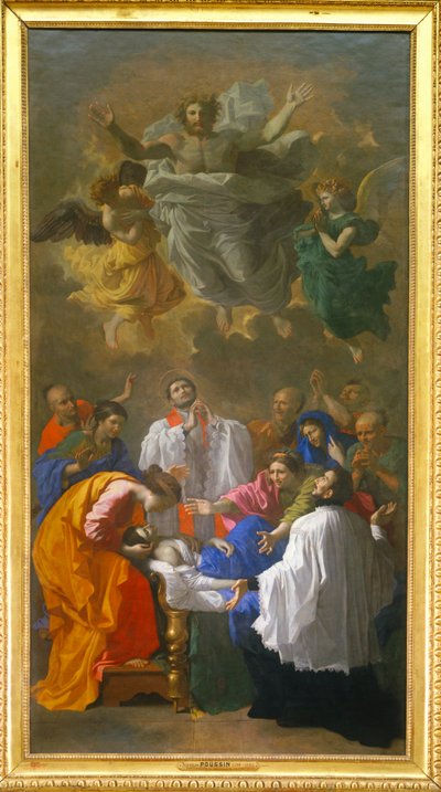 Saint Francois-Xavier herättää henkiin Japanissa sijaitsevan Cangoximan asukkaan tyttären - Saint Francis-Xavier herättää henkiin Japanissa sijaitsevan Cangoximan asukkaan ... tekijältä Nicolas (attr.to) Poussin