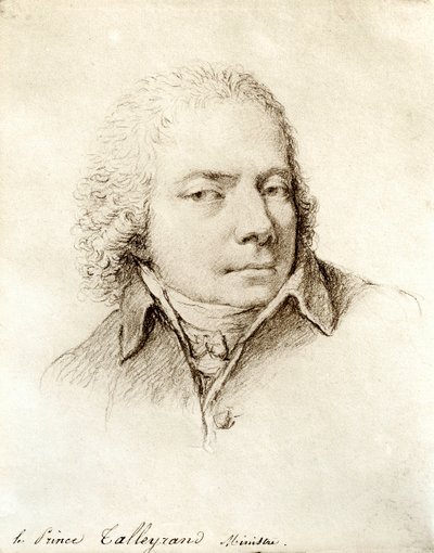 Ranskalaisen poliitikon Charles Maurice de Talleyrand Perigordin (tai Talleyrand-Perigordin) muotokuva tekijältä Nicolas Andre Monsiau