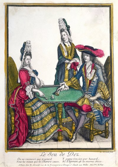Noppapeli, 1600-luvun loppu tekijältä Nicolas Arnoult