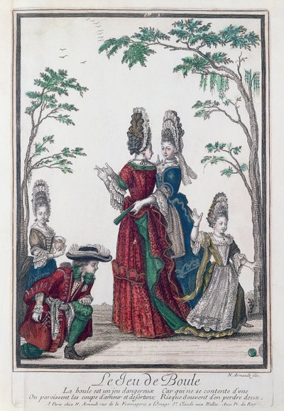 Kulhopeli (Le Jeu de Boule), 1600-luvun loppu tekijältä Nicolas Arnoult