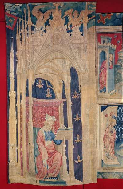 Lukija, The Apocalypse Tapestry of Angers, 1373-87 (kuvakudos) tekijältä Nicolas Bataille