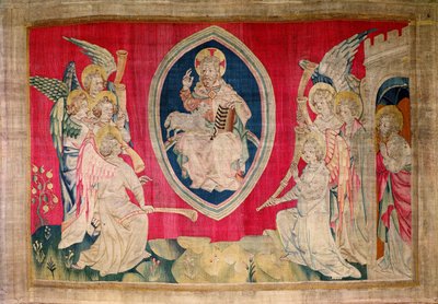 Seitsemäs sinetti, nro 17 teoksesta "Tha Apocalypse of Angers", 1373-87 (kuvakudos) tekijältä Nicolas Bataille