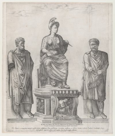 Rooman loiston peili: Voittoisa Rooma, 1549, 1549. tekijältä Nicolas Beatrizet