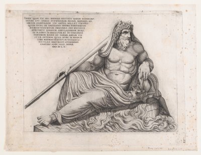Rooman loiston peili: Ocean God, 1560, 1560. tekijältä Nicolas Beatrizet