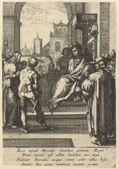 Kristus Pilatuksen edessä, Kristuksen kärsimys, 1600-luvun puoliväli. tekijältä Nicolas Cochin