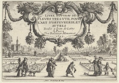 Nimikilpi, uudesta kirjasta erittäin hyödyllisiä kukkia, 1645, 1645. tekijältä Nicolas Cochin
