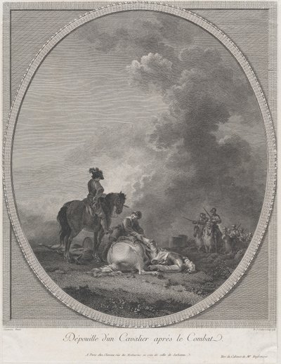 Sotilaan ruumis taistelun jälkeen, 1781, 1781. tekijältä Nicolas Colibert