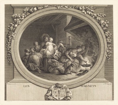 Donitsit tekijältä Nicolas Delaunay after Jean Honoré Fragonard